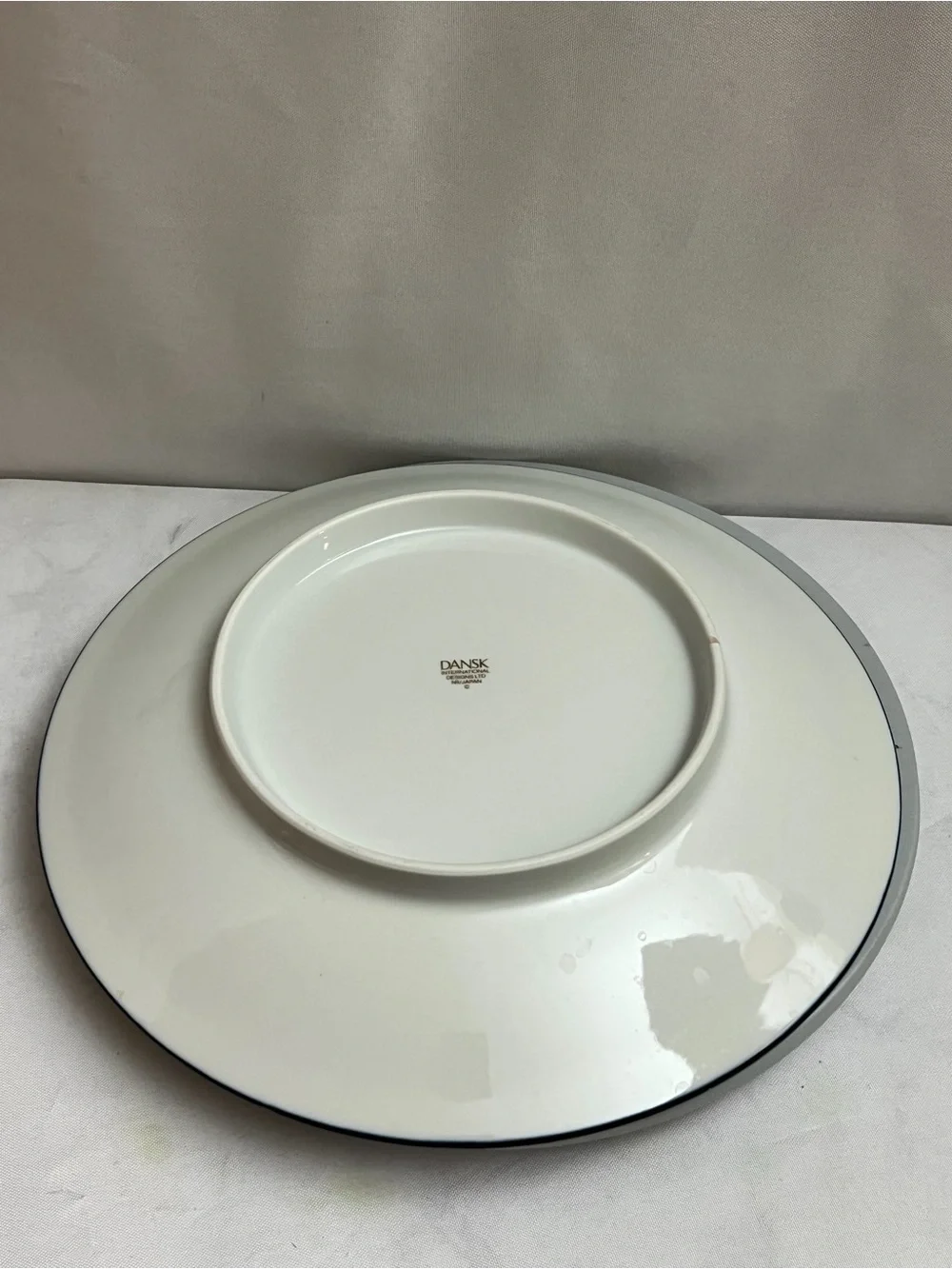 Dansk International Designs NR Japan Mesa Blue Round Serving Platter 12”